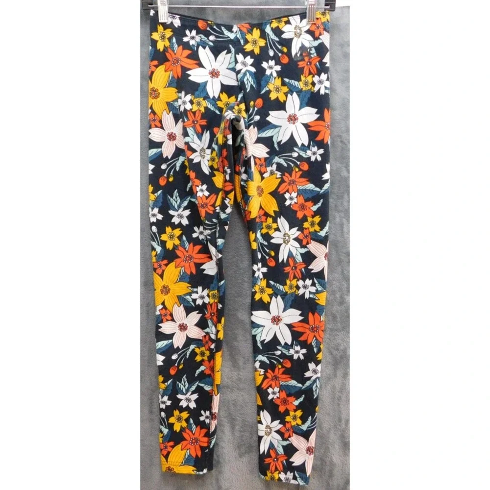 Nike Leg-A-See Hawaiian Print Floral Leggings Black Multicolor Womens M Soft
